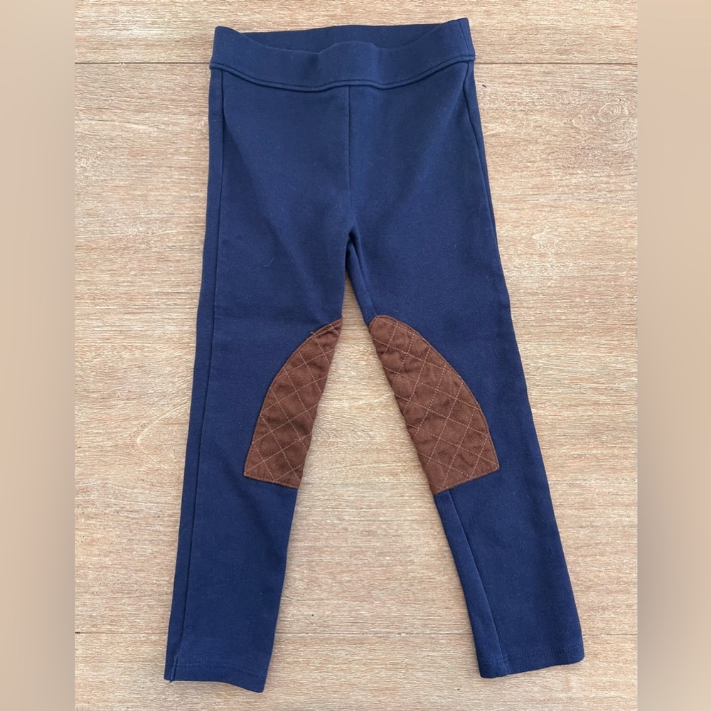 Janie and Jack Navy Riding Pant -Toddler Girls equestrian-inspired ponte legging